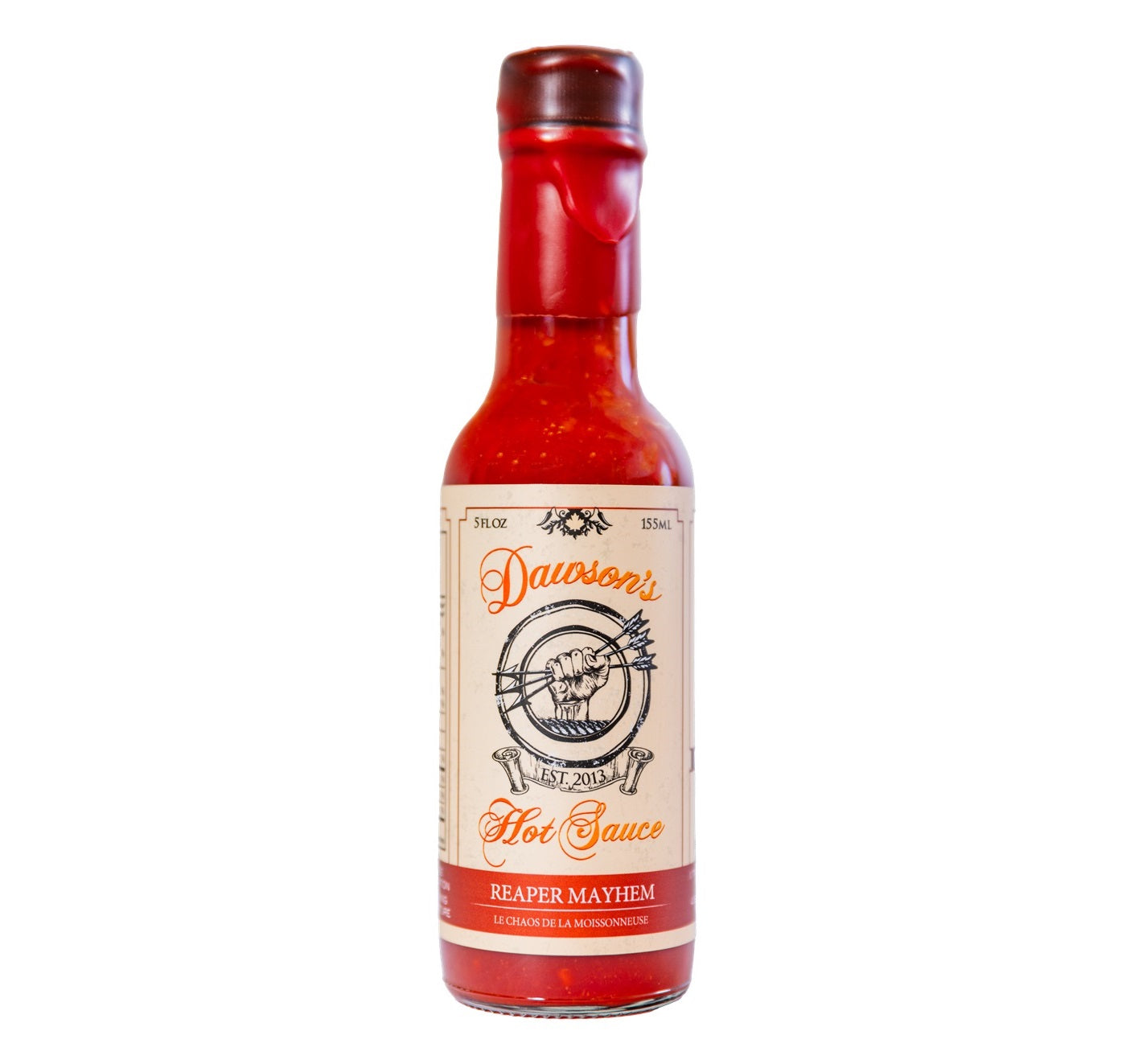 Izjemno pekoča omaka Dawson's Reaper Mayhem narejena s Carolina Reaper čiliji