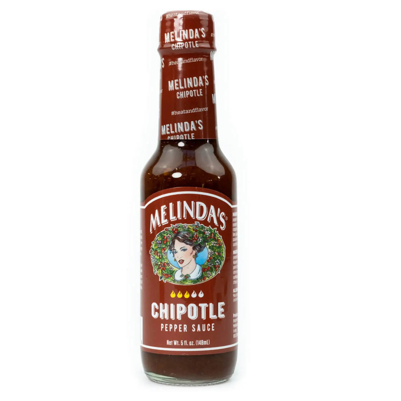 Melinda’s Chipotle je dimljena pekoča omaka z jalapeño papriko, narejena iz svežih sestavin, popolna za žar, marinade, BBQ omake in salse.