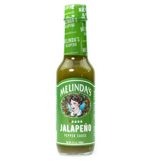 Melinda’s Jalapeño je blaga zelena pekoča omaka z jalapeño čiliji, izdelana iz svežih sestavin, popolna za mehiške in tex-mex jedi.