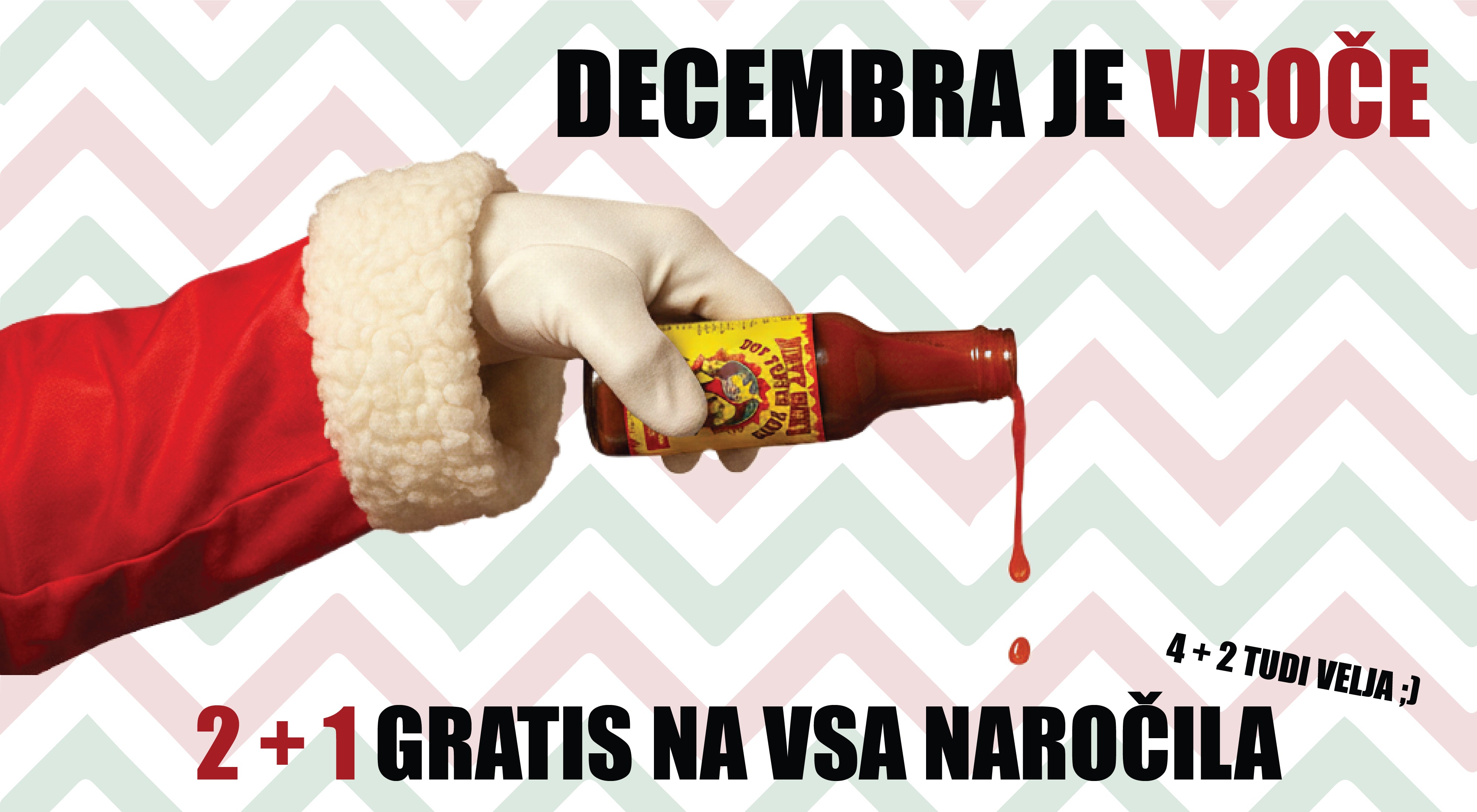 Pikantno.si ponuja akcijo "2+1 gratis" cel december