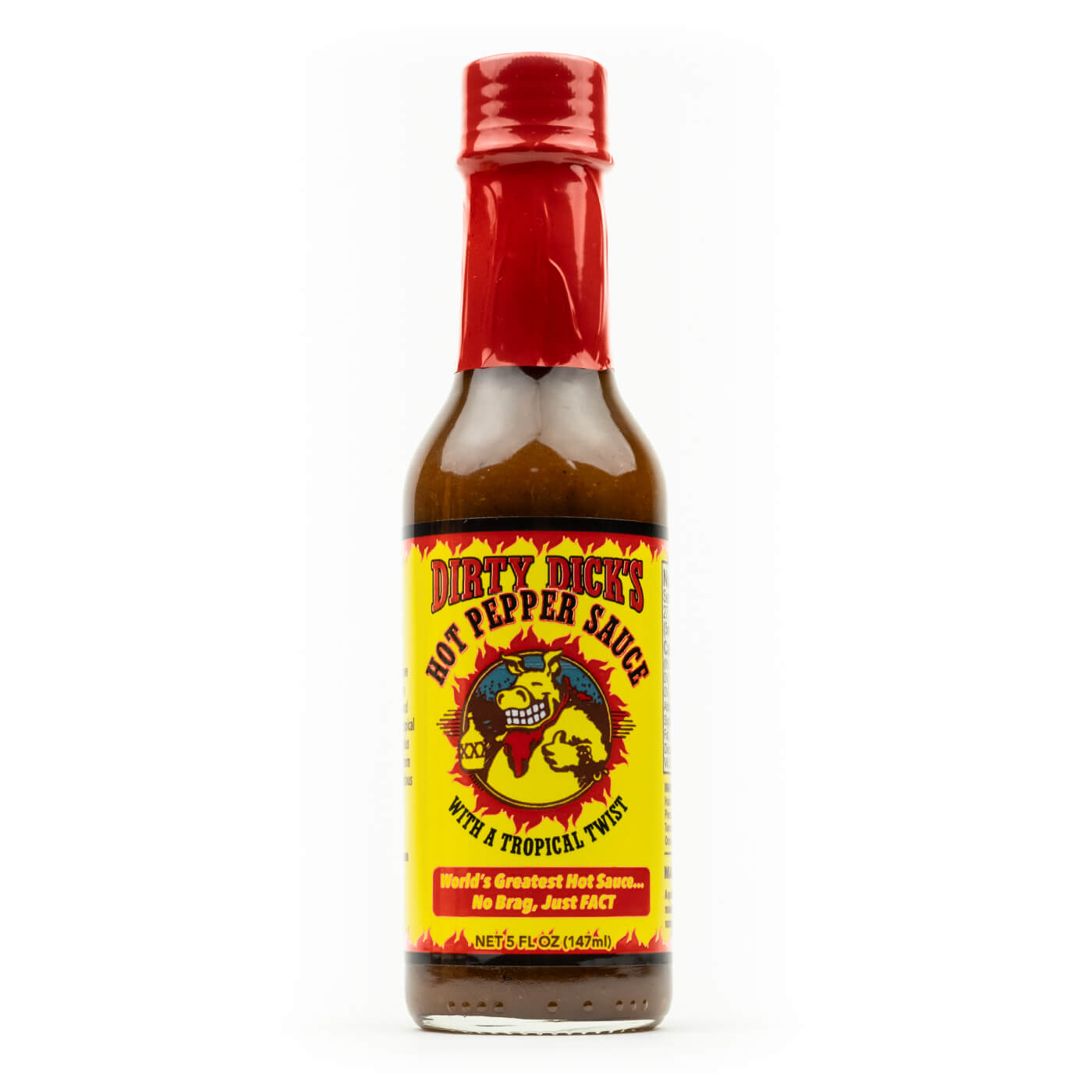 Dirty Dick's Hot Sauce je pekoča omaka s tropskim okusom manga, ananasa in banan, znana iz oddaje Hot Ones, z uravnoteženim razmerjem med pikantnostjo in sladkostjo.