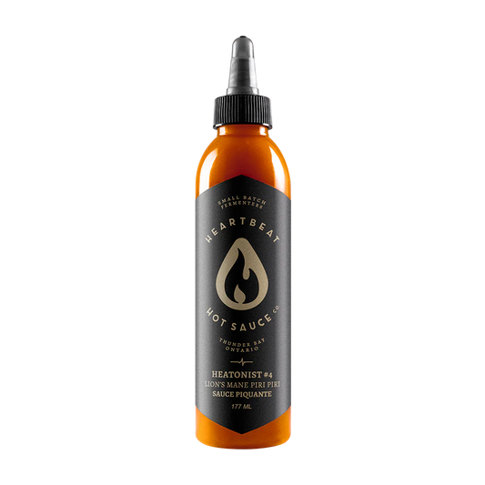 Rahlo umami srednje pekoča omaka Heartbeat Lion's Mane Piri Piri kombinira piri piri čilije in Lion's Mane gobe