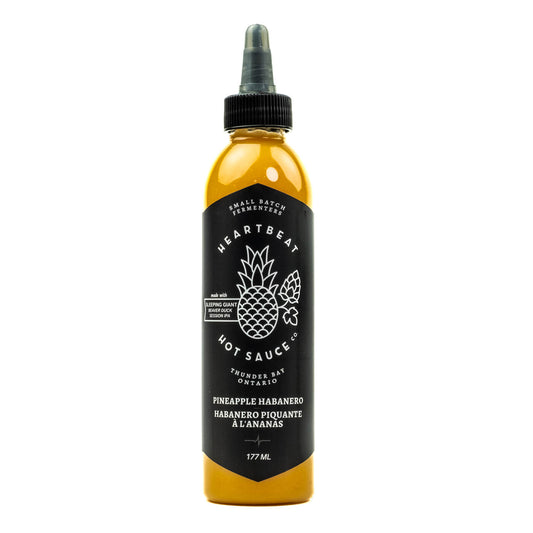 Heartbeat Pineapple Habanero je sadna, fermentirana omaka z ananasom in Habanero čiliji, idealna za iskalce tropskih okusov.